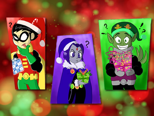 Teen Titans Christmas Stars Game
