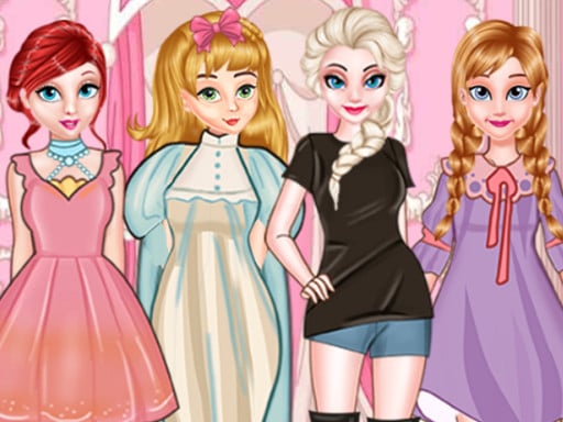 Princess Paper Doll Style Dress Up Game