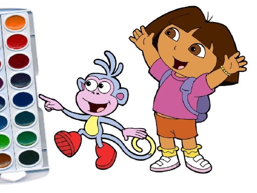Dora The Explorer Coloring Book Game