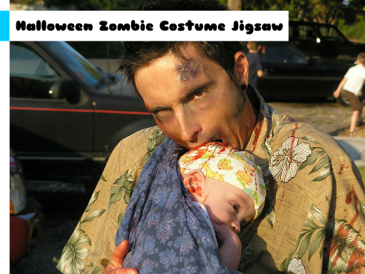 Halloween Zombie Costume Jigsaw Game