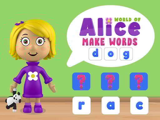 World Of Alice   Make Words  Game
