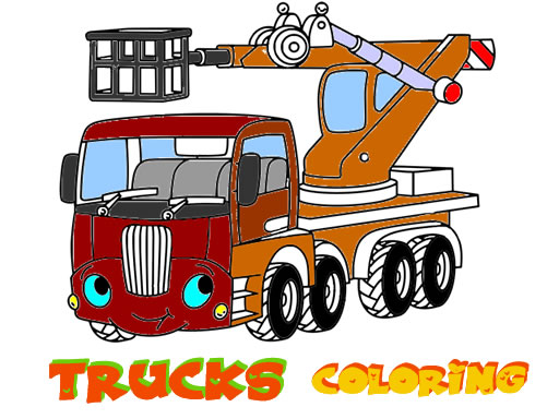 Funny Trucks Coloring Game