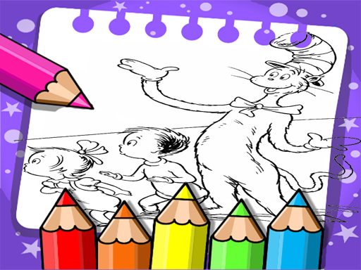 Cat In The Hat Coloring Book Game