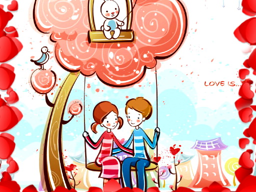 Loving Couple Jigsaw Game