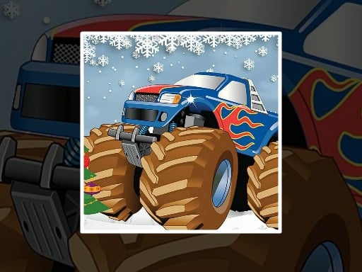 Winter Monster Truck Puzzles Game