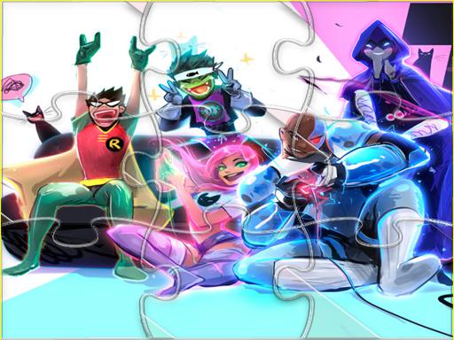 Teen Titans Match 3 Puzzle Game