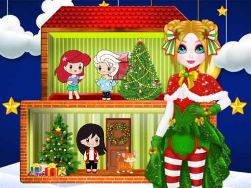 Christmas Puppet Princess House Game