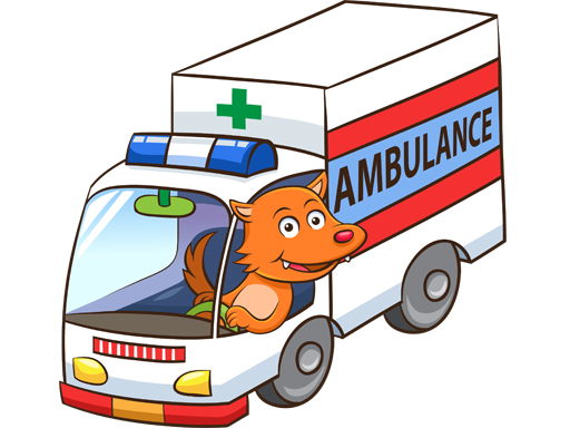 Cartoon Ambulance Puzzle Game