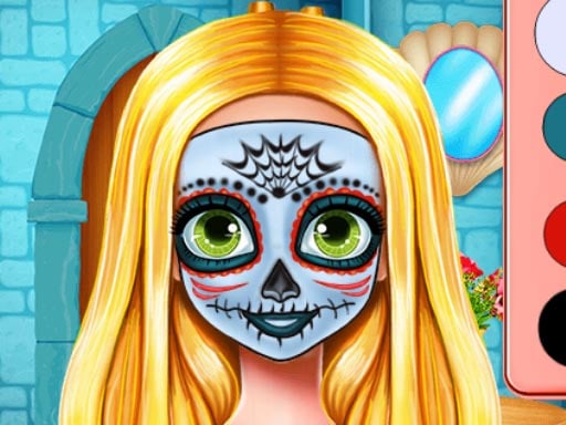 Sister Halloween Face Paint Game