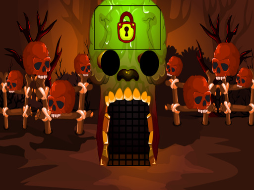 Brown Skull Forest Escape Game