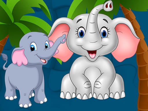 Sweet Elephants Jigsaw Game