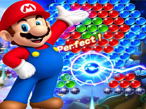 Super Mario Bubble Shooter Game