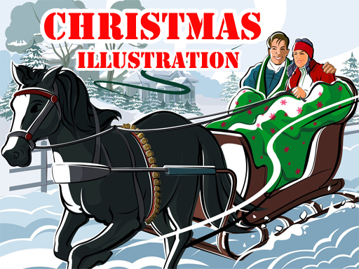 Christmas Illustration Puzzle  Game