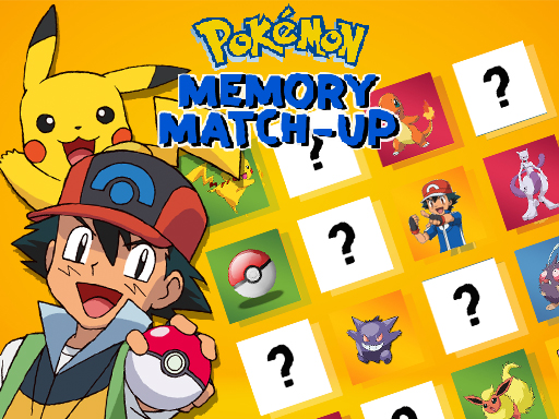 Pokemon Memory Match Up Game